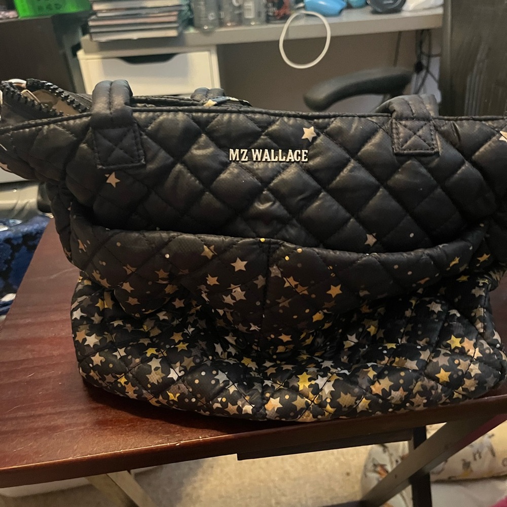MZ Wallace Metro Quattro Tote with Gold Stars